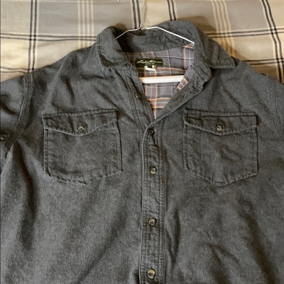 Eddie Bauer Other - Eddie Bauer lined shirt. Size large. Grey